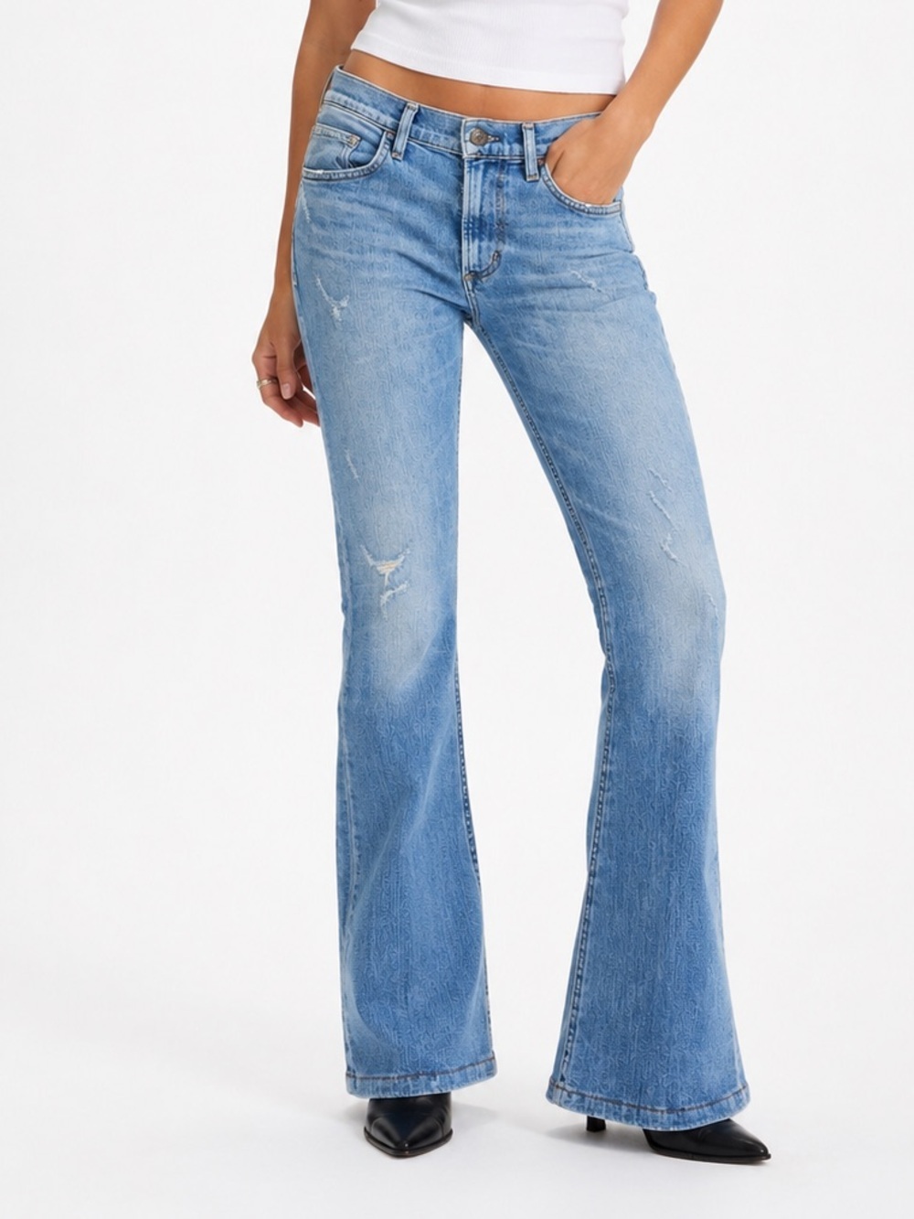 Citizens of Humanity Premium Vintage Bootcut Jeans 26 Made USA Distressed